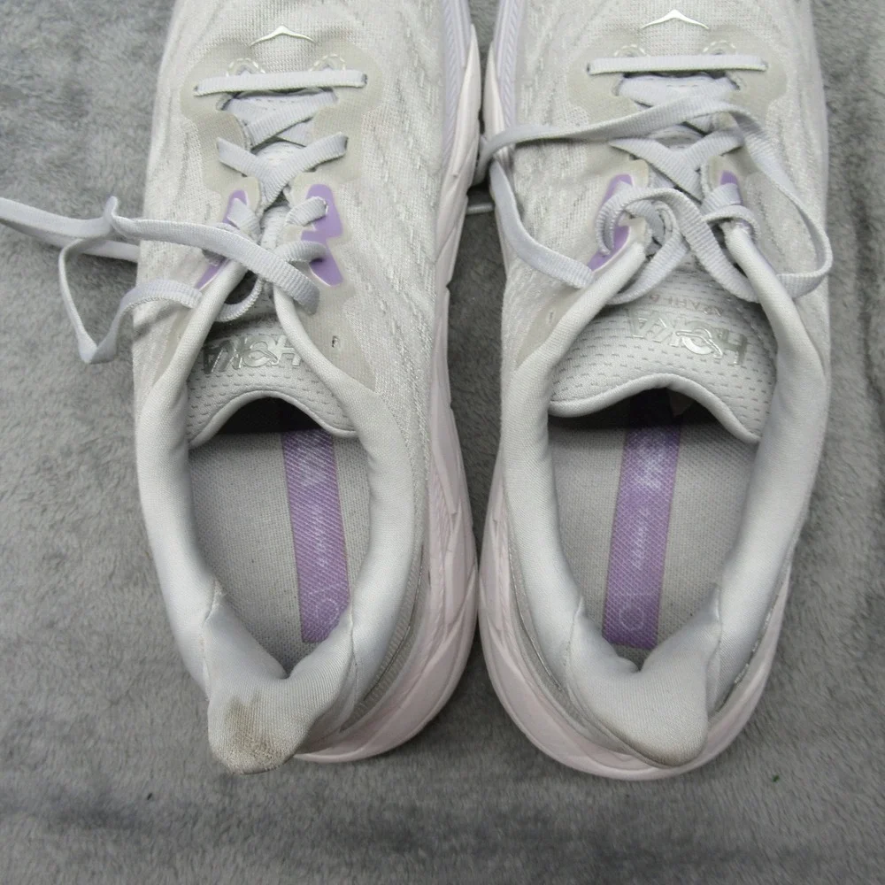 Hoka Arahi 6 Running Shoes Womens 10 B Gray Purple Lightweight Comfort‎ Athletic